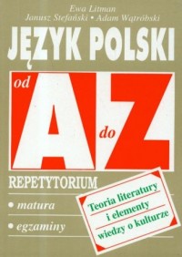 Język polski. Teoria literatury - okładka książki
