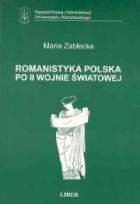 Romanistyka polska po II Wojnie - okładka książki