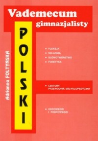 Vademecum gimnazjalisty. Polski - okładka książki