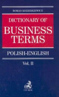 Dictionary of Business terms english-polish. - okładka książki