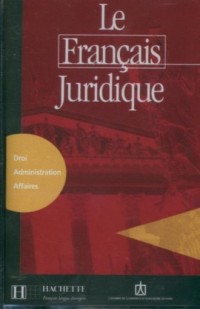 Francais Juridigue kaseta - okładka podręcznika