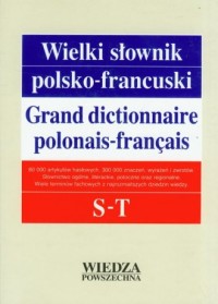 Wielki słownik polsko-francuski. - okładka podręcznika