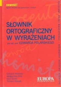 Słownik ortograficzny w wyrażeniach - okładka książki