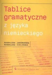 Tablice gramatyczne z języka niemieckiego - okładka książki