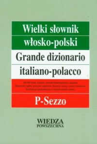 Wielki słownik włosko-polski P-Sezzo. - okładka książki