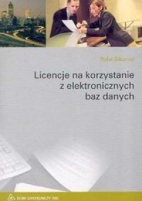 Licencje na korzystanie z elektronicznych - okładka książki