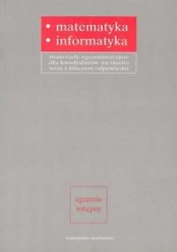Matematyka i informatyka - okładka książki
