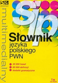 Multimedialny słownik języka polskiego - okładka książki