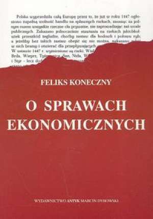 O sprawach ekonomicznych - okładka książki