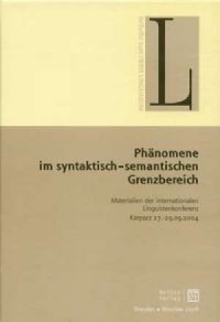 Phanomene im  syntaktisch-semantischen - okładka książki