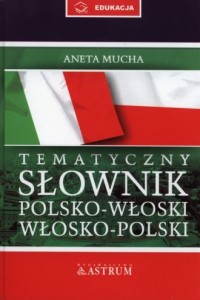 Tematyczny słownik polsko-włoski, - okładka książki