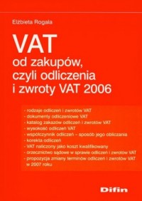VAT od zakupów czyli odliczenia - okładka książki