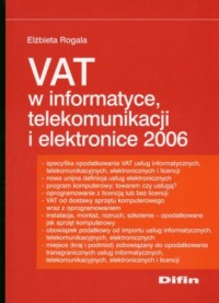 VAT w informatyce telekomunikacji - okładka książki